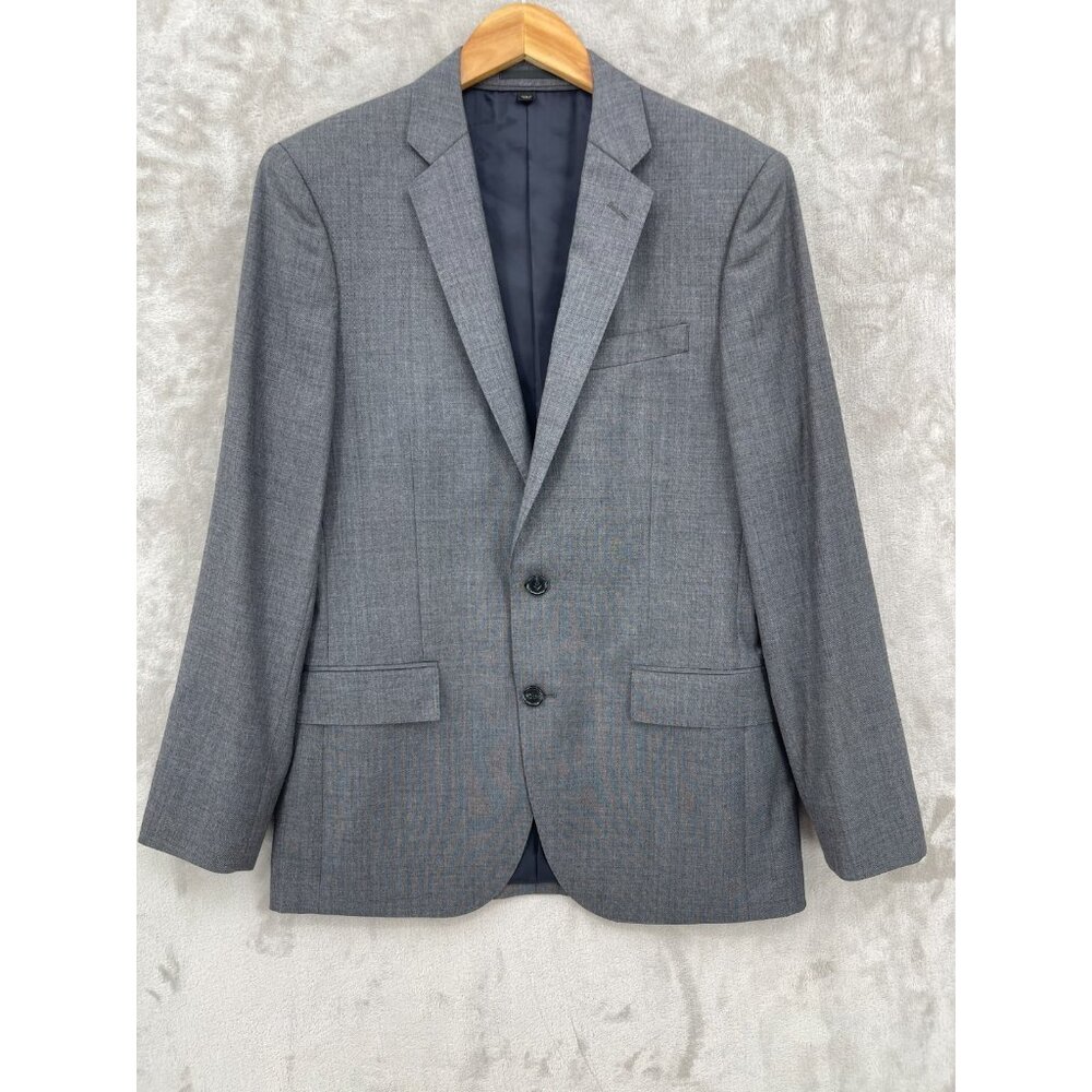 J. Crew Blazer Gray Ludlow Italian Wool Sport Coat Jacket Tollegno 1900